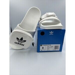 Adidas 8 Pouchylette Slides Women's Soft Comfort Daily Wear Sandals White GZ4329